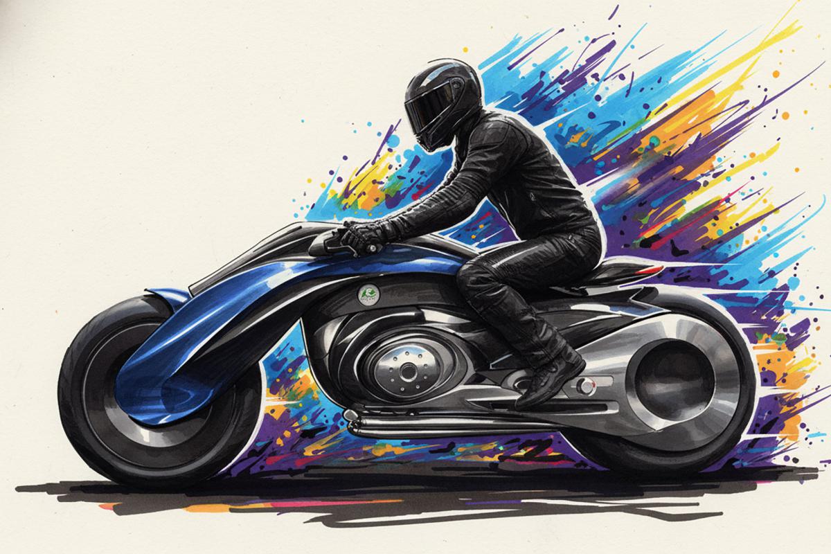 poster graphisme concept moto rough