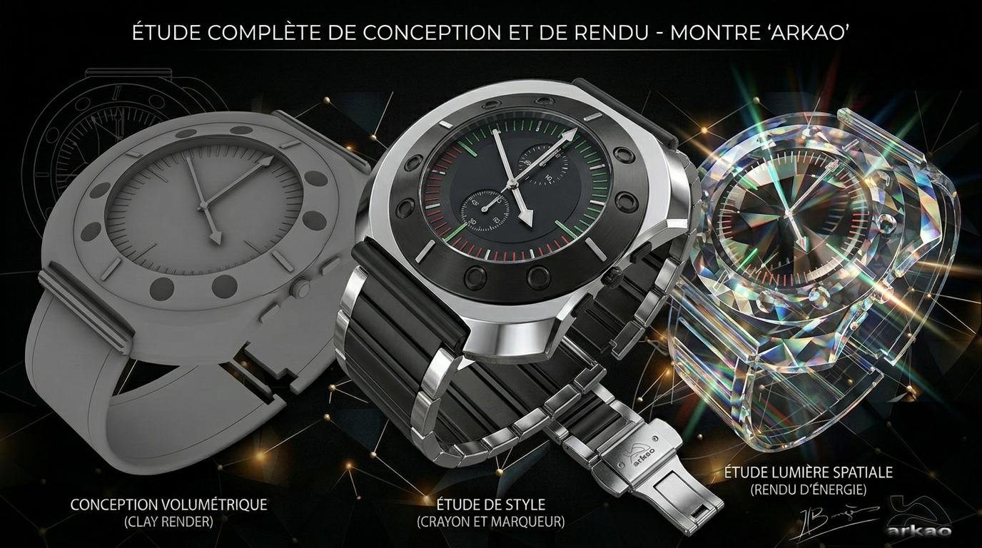 poster graphisme coept montre 