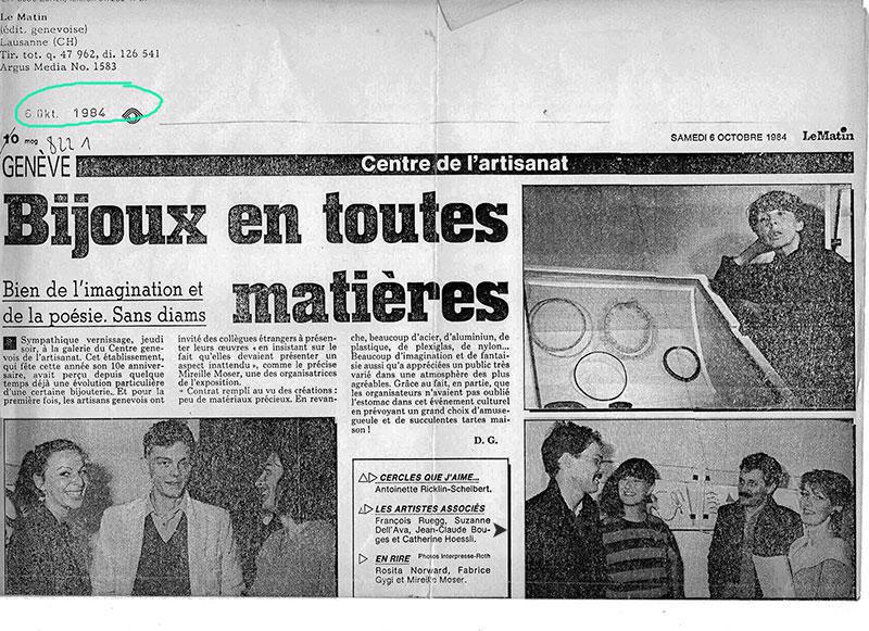 poster bijou concept création de bijoux 1975 à 1982
