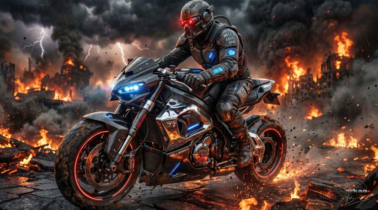 Moto dans le nord poster 