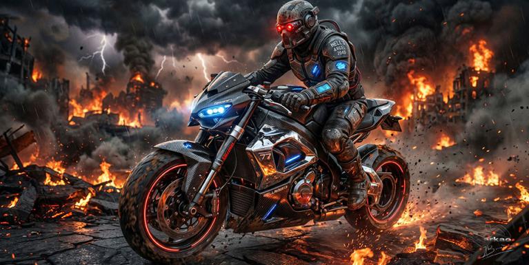 Moto dans le nord poster 