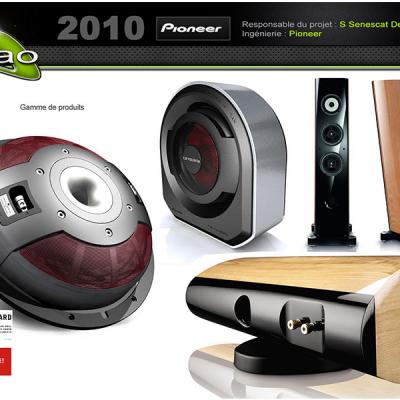 design  industriel espace graphique hifi pioneer