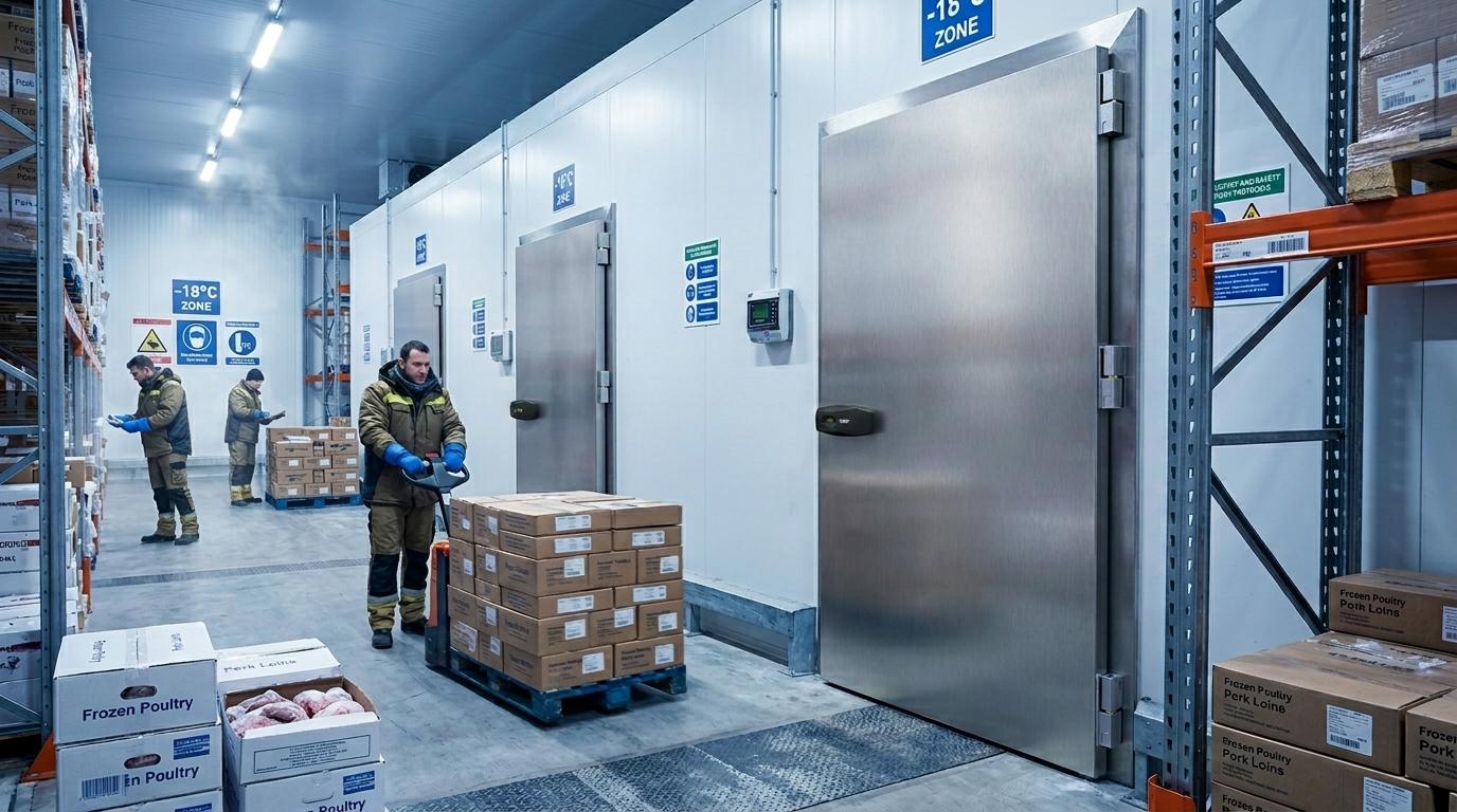 Etude SOREFRI charnière de frigo industriel.Et sa poignée .