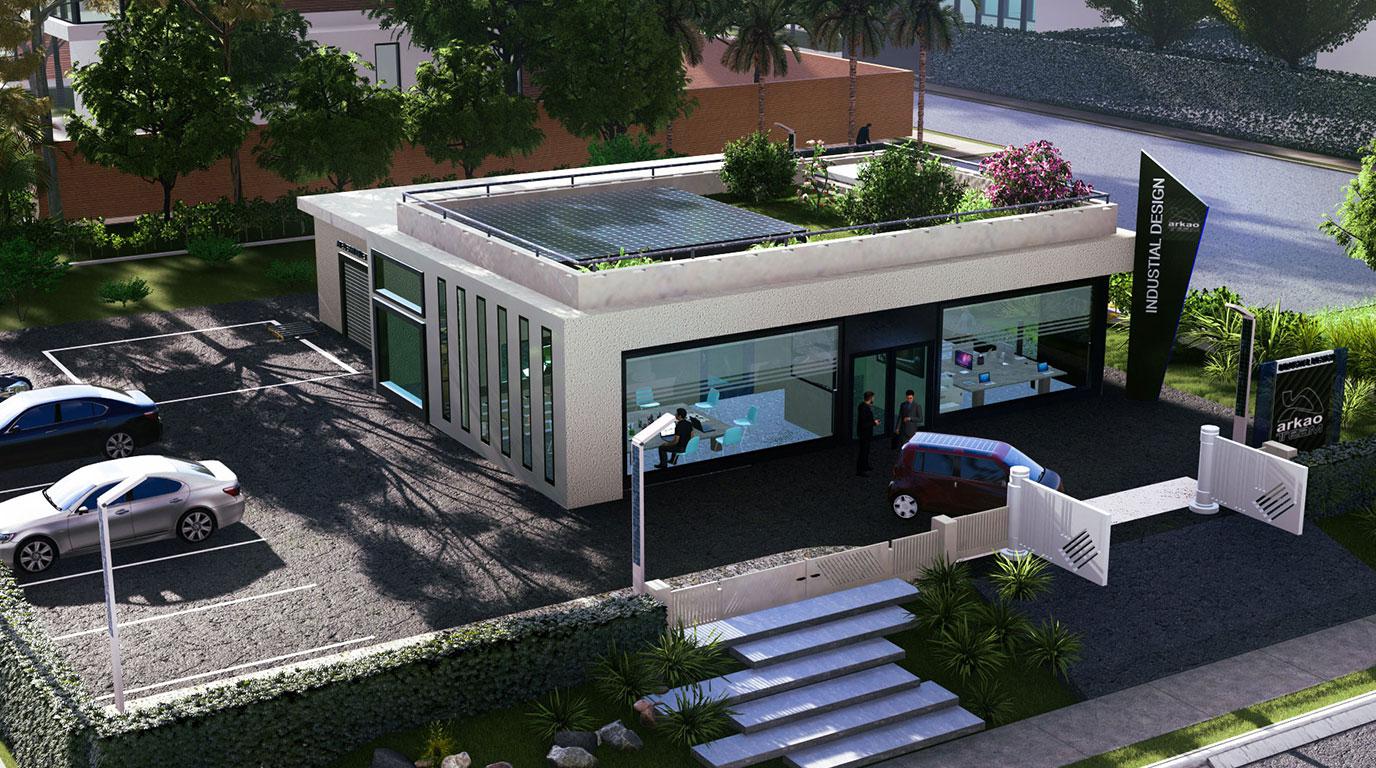 architecture design espace sur logiciels 3D design espace