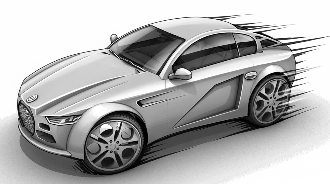 design graphique concept roughs images 3 D logiciels classiques assisté par IA