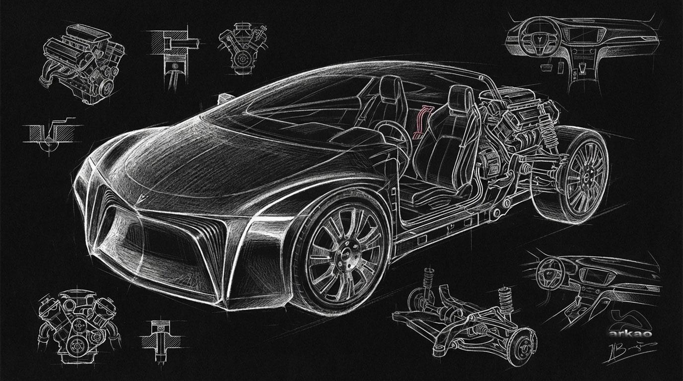 design graphique concept roughs images 3 D logiciels classiques assisté par IA