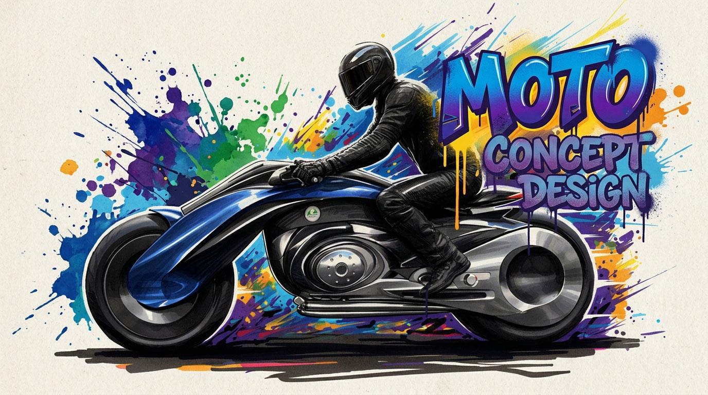design graphique concept roughs images 3 D logiciels classiques assisté par IA