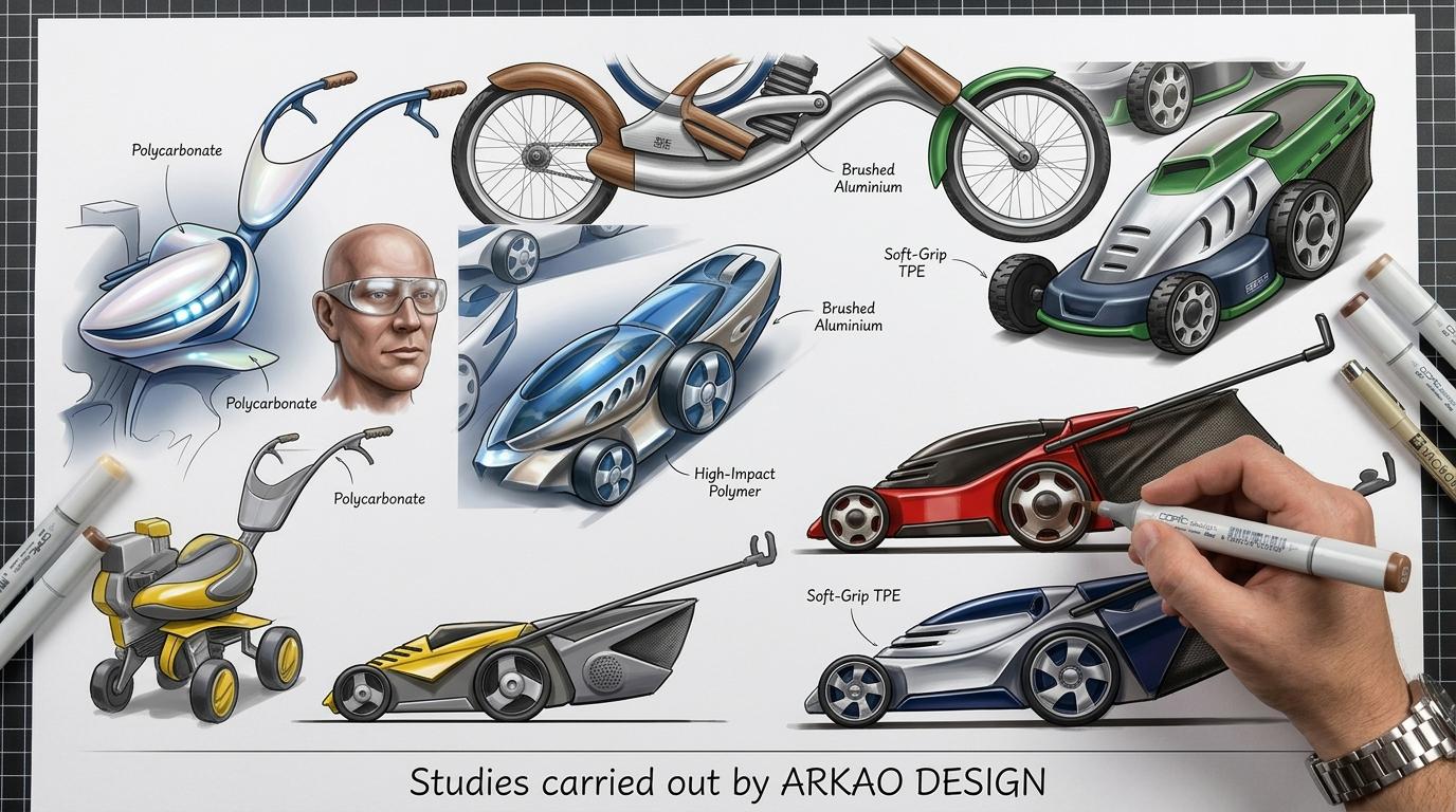 Design graphique concept roughs images 3 D logiciels classiques assisté par IA