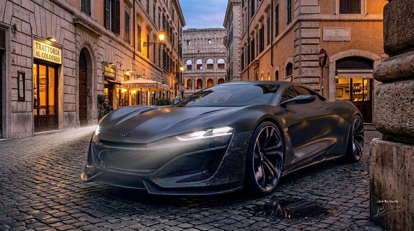 Car dans la ville.