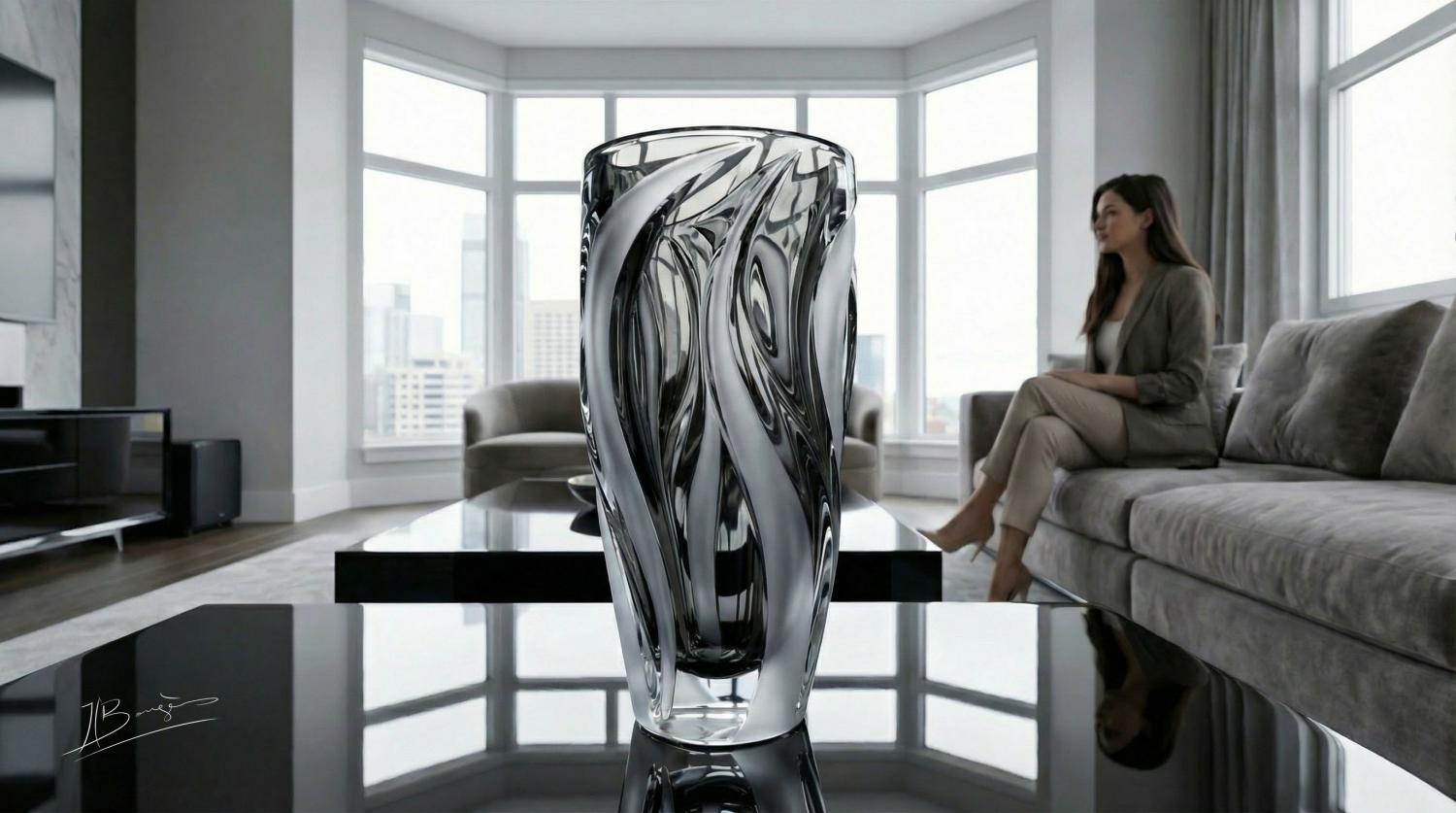 Vase cristal .